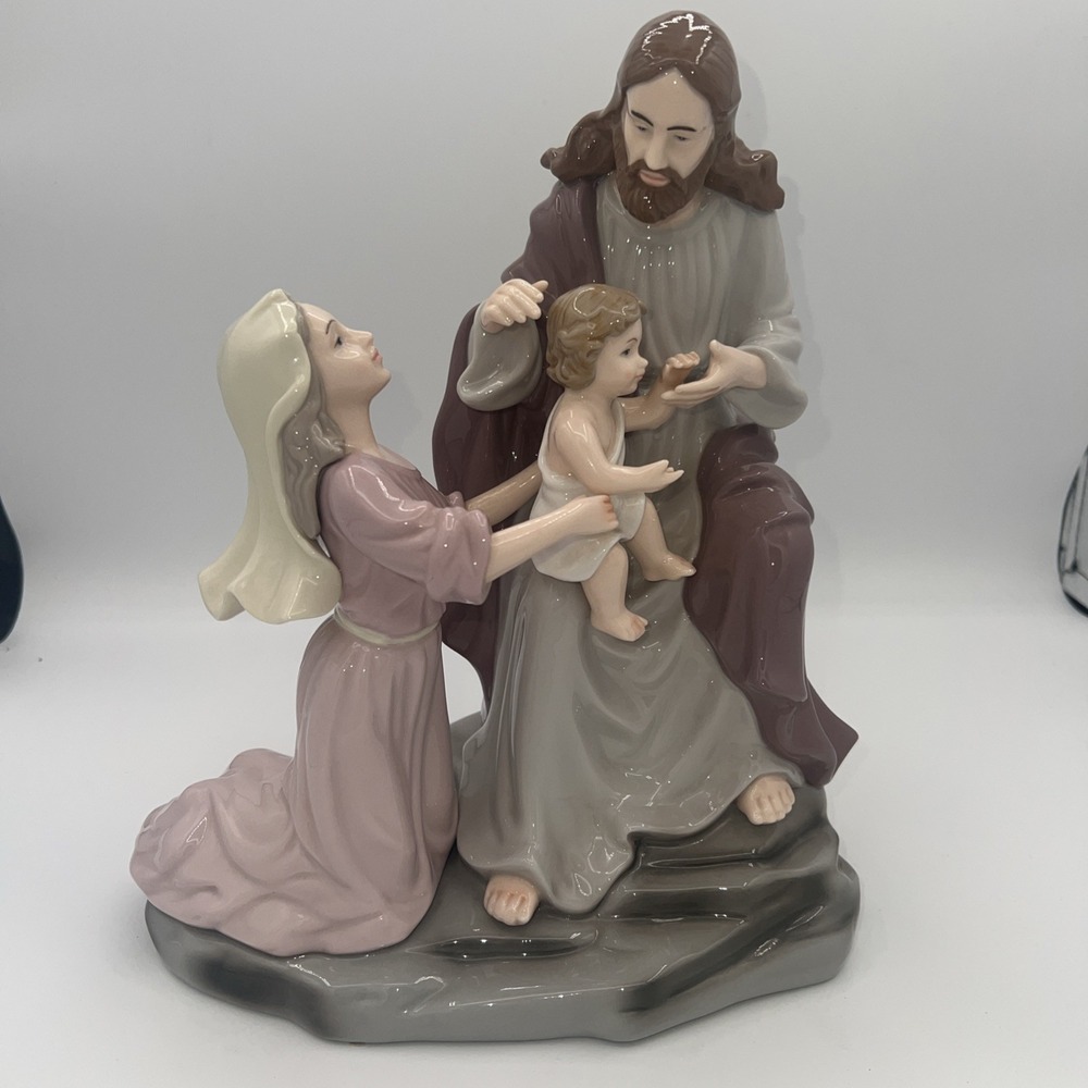 Porcelain‎ Jesus Bring Your Children To Me (11 inches tall)